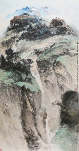 《翻山觅草图》.jpg