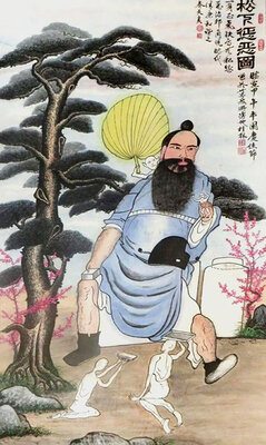 《松下惩恶图》138x70cm.jpg