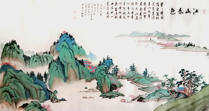 林庆萍 陈长智作品《江山春色》规格：18平尺.jpg