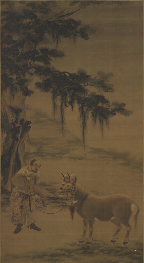 戴进 《画纨牛》轴 台北故宫博物院藏