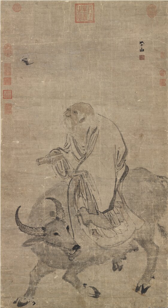 张路  《画老子骑牛》 台北故宫博物院藏