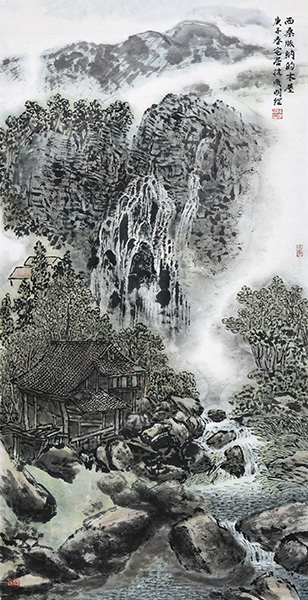 陈明纲 《西桑版纳的木屋》.jpg