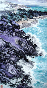《潮来潮往》规格：98x180cm 2006年创作.jpg