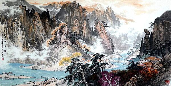 《靠山人家》规格：138x68cm 2015年创作.jpg