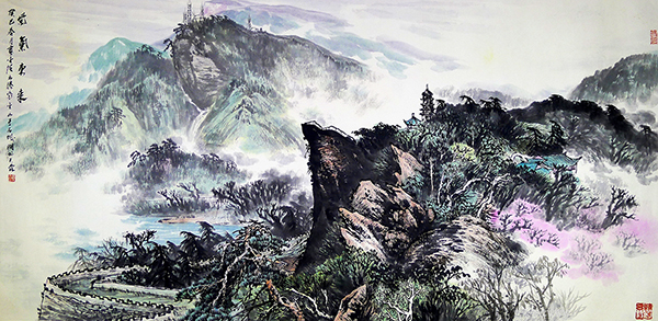 《紫气东来》规格：138x68cm   2013年创作.jpg