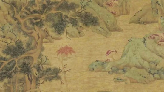 文徵明 《五瑞图》 刘海粟美术馆馆藏画心：长，189.1厘米；宽，94厘米.jpg