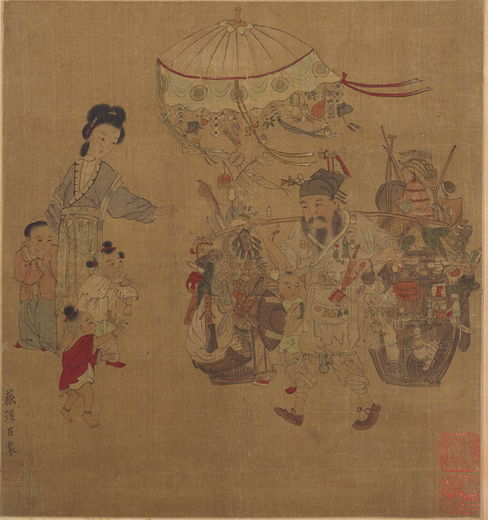 苏汉臣，货郎图，宋代，绢本设色，39×36.2cm.jpg