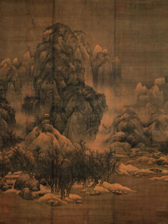 《雪景寒林图》真迹（资料照片）.jpg