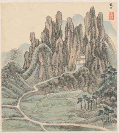 明 宋懋晋《天平图》，南京博物院藏
