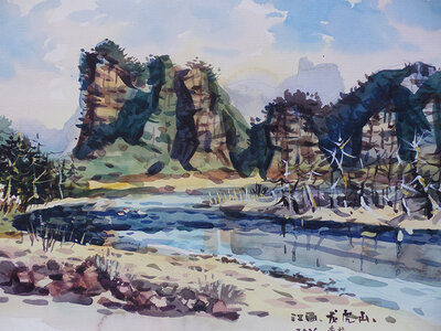 春江水暖鸭先知（尺寸39x54cm）2016年.jpg
