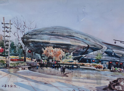 江苏大剧院（尺寸39x54cm）2020年.jpg