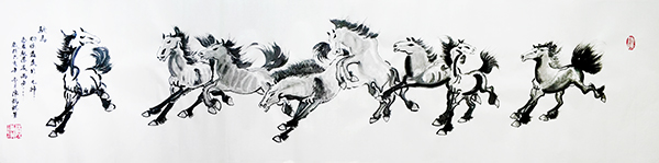 《骏马》138cmx35cm2019年.jpg