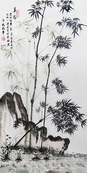 美术作品《华节》100cmx50cm2018年.jpg