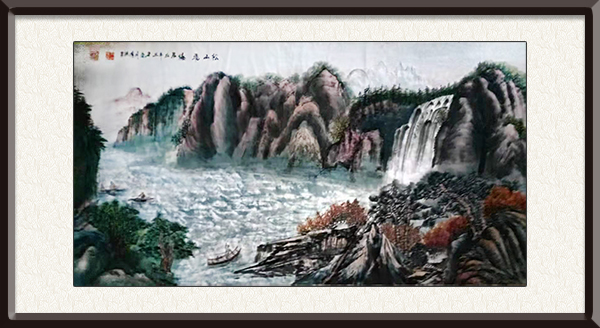 名称：松山飞瀑  尺寸：168cmX68cm     创作年代：  辛丑年         价格：面议.jpg