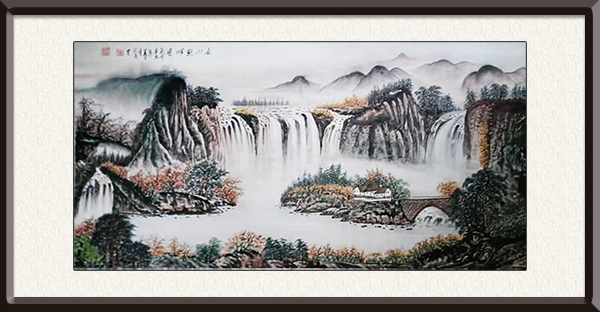 作品名称：秋山朝晖    尺寸：168cmX68cm  创作年代：辛丑年    价格：面议.jpg