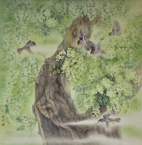 《槐香依旧》124cmx119cm (2016-2017年).jpg